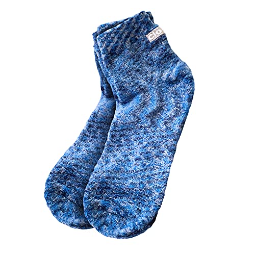 Cloudz Moisturizing Aloe Vera Soft Plush Spa Socks - 2 Pairs, Dreamy Blue