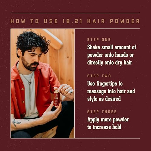 18.21 Man Made Hair Styling Powder – Volumizing Matte Finish