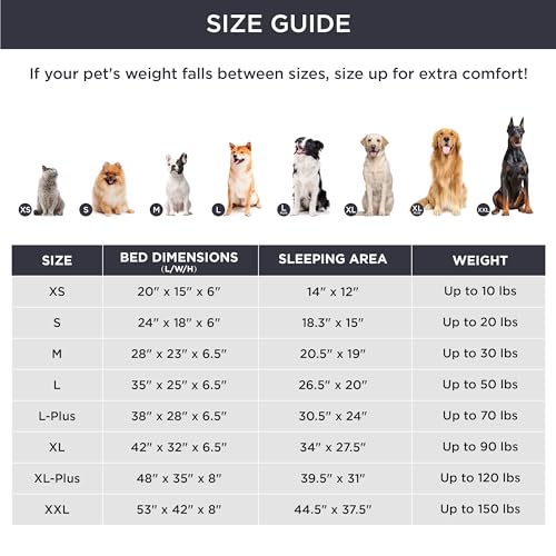 Bedsure Small Orthopedic Dog Bed - Washable Bolster Dog Sofa Beds for Small Dogs, Supportive Foam Pet Couch Bed with Removable Washable Cover, Waterproof Lining and Nonskid Bottom Couch, Hazel