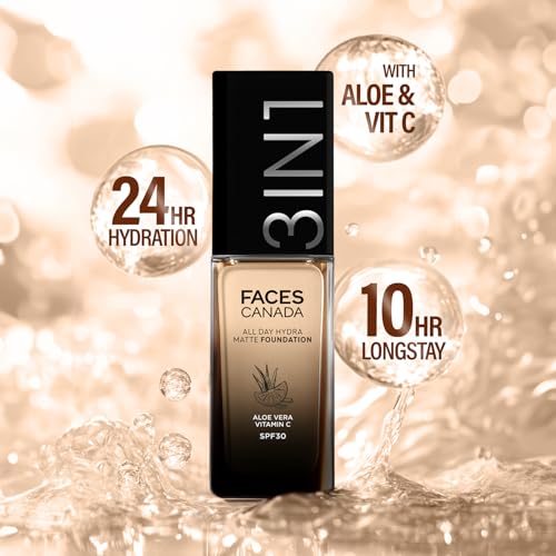 FACESCANADA All Day Hydra Matte Foundation SPF 30 - Ivory