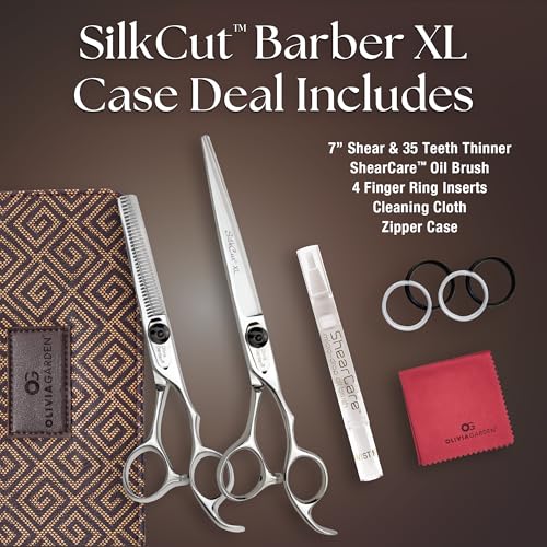 Olivia Garden SilkCut Professional Shear & Thinner Set with Case