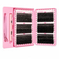 720Pcs D Curl Lash Clusters Kit with Glue & Tweezers