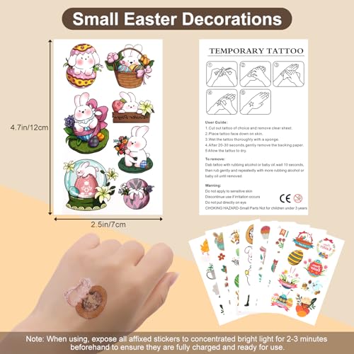 Easter Glow in the Dark Temporary Tattoos - 230 PCS
