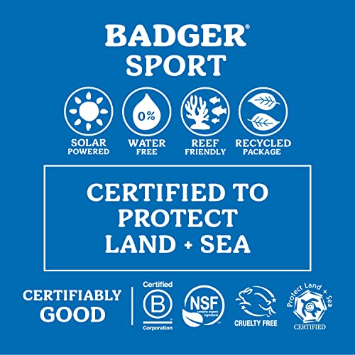 Badger SPF 40 Reef Safe Sport Sunscreen and SPF 35 Sunscreen Face Stick