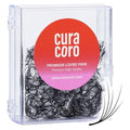 Curacoro Camellia Promade Fans - Handmade Volume Promade Eyelashes Fans 5D to 10D, C CC D Curl, Thickness 0.03~0.07mm, 7-14mm Mix Lengths, Professional Long-Lasting Promade Lash Fans