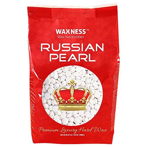 Waxness Polymer Blend Premium Luxury Hard Wax Beads Russian Pearl 2.2 lb / 1 kg