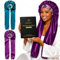 Isshin Beauty Dual Sleeve Satin Hair Bonnet for Long Hair