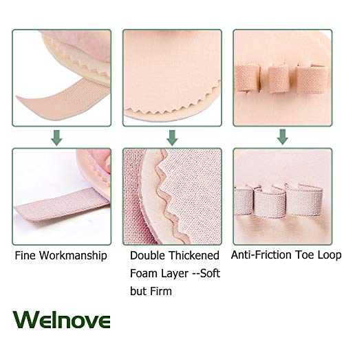 Welnove Hammer Toe Straightener Pads - 2 Pack for Mallet & Claw Toes