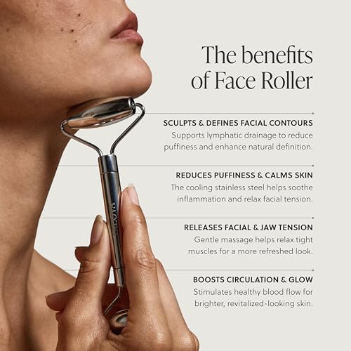 304 Stainless Steel Facial Roller for Face Massage & Anti-Aging
