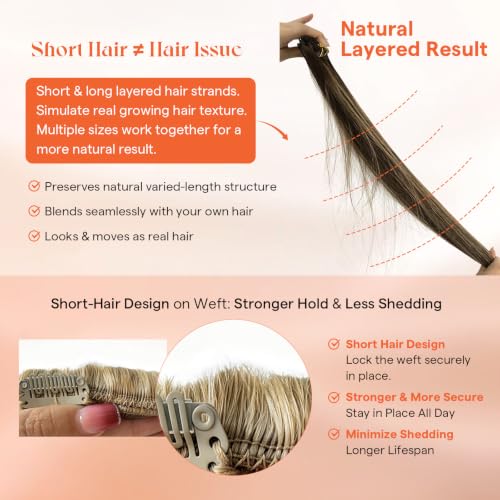 Sunny Hair Clip-in Human Hair Extensions Blonde Remy for Volume & Highlights