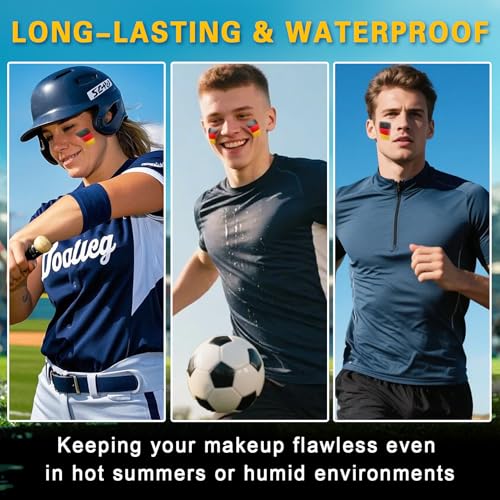 Germany Face Paint Stick - 3-in-1 Sports Colors for Fans