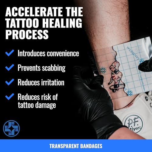 Saniderm Tattoo Aftercare Bandage 3-Pack - 6x8 Waterproof