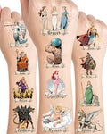 150Pc Greek Mythology Temporary Tattoos - Kids Safe