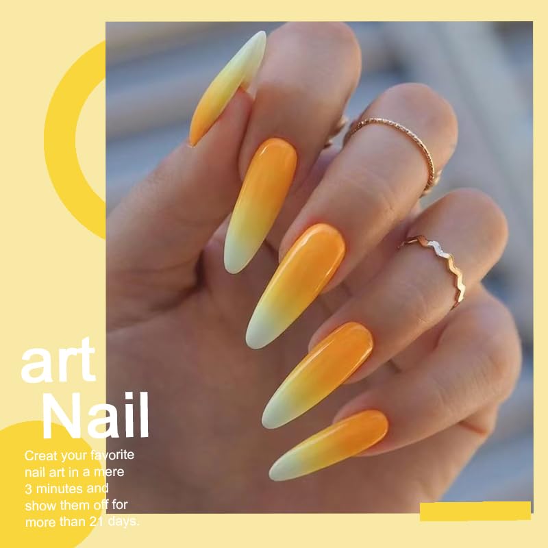 Arte Clavo 15ml Flash Yellow Orange Yellow Gel Nail Polish High Gloss Soak Off U V Gel Nail French Nail Manicure Salon DIY 3024