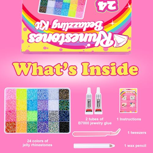 CCINPPY Bedazzler Kit with 30000 Flatback Rhinestones & Tools