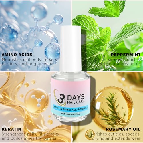 Keratin Amino Acid Nail Care Oil & Conditioner for Weak Dry Nails