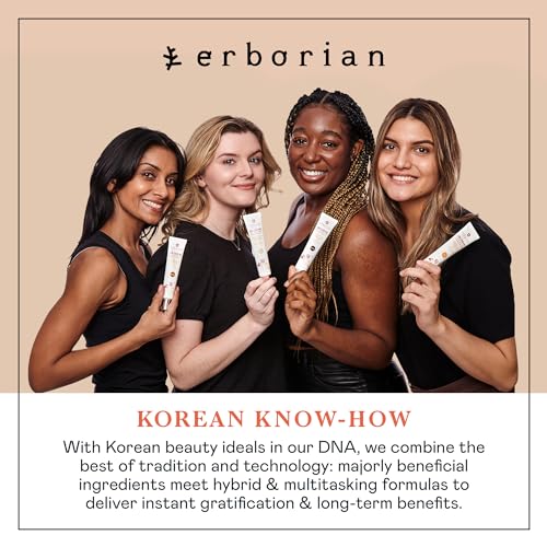 Erborian BB Cream with Ginseng, Fair (Clair) - Lightweight Buildable Coverage with SPF 20 & Ultra-Soft Matte Finish Minimizes Pores & Imperfections - Korean Face Skincare - 0.5 Oz