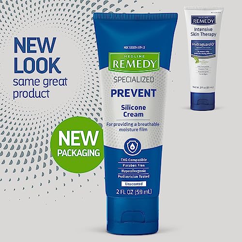 Medline Remedy Specialized Silicone Cream for Skin Moisturization, Advanced Formula, 2 oz