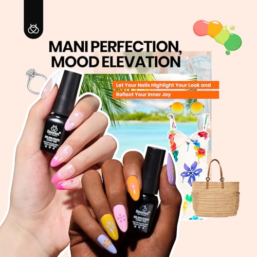 Beetles 45 Color Gel Nail Kit with UV Lamp & Tools