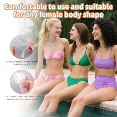 4Pcs Y Shape Camel Toe Concealer Reusable Invisible Self-adhesive Silicone Pad Insert for Women Swimsuit Yoga Pants