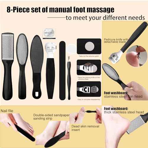 Darmave¢â Electric Foot Callus Remover, Smooth Pedicure Wand with 60 Sanding Pads, Foot Scrubber File, Pedicure Tools for Feet, Heel Scraper for Cracked Heels