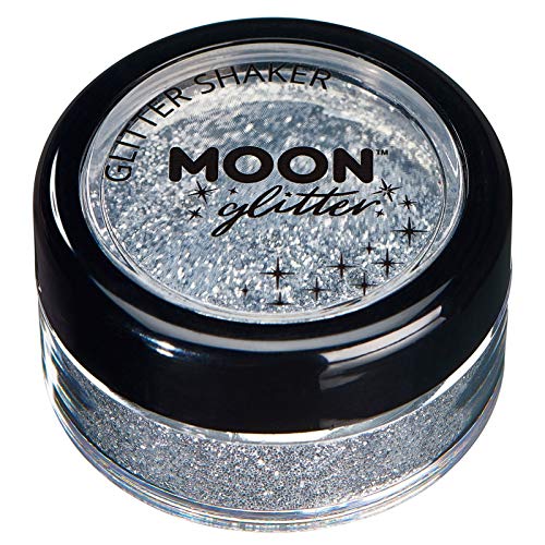 Moon Glitter Fine Cosmetic Glitter Shaker - Silver 0.17oz