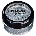 Moon Glitter Fine Cosmetic Glitter Shaker - Silver 0.17oz