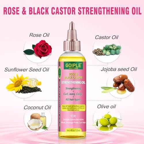 Edge Control Wax for Women Strong Hold - Edge Smoother Edge Wax Styling Gel Edge Control Wax for Black Hair - Rose & Castor Hair Oil for Hair Growth Strengthening Hair Oil Briad Bonnet Brush Set