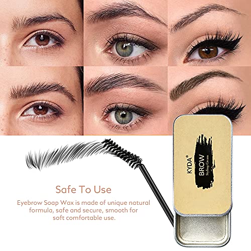 Eyebrow Soap Kit - Waterproof Brow Styling Pomade for Natural 3D Brows