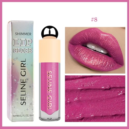 Gloss, Lipgloss for Women Waterproof, Lipstick Makeup Smooth and Comfortable, Lip Tint Brilliant Pearl Light, Lip Balm Gift For Girls Mom #pink