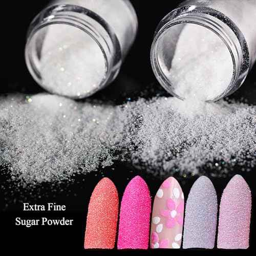 Chrome Nail Powder Set 12 Colors Gold Silver Bronze Chrome Powder for Nails Metallic Nail Glitter Red Green Blue Mirror Rub Pigment with 2PCS Extra Fine White Sugar Powder Nail Design