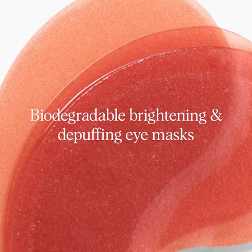 DRMTLGY Brightening Eye Masks ? Biodegradable Hydrogel Under Eye Patches with Caffeine, Peptides, Hyaluronic Acid & Niacinamide ? Depuff, Hydrate & Smooth Dark Circles ? 60 Count
