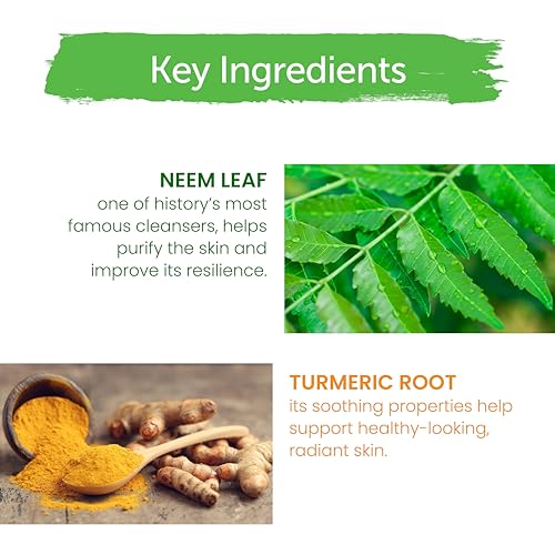Himalaya Purifying Neem Foaming Face Wash, Soap-Free Daily Foaming Facial Cleanser with Neem & Turmeric for Deep Cleaning, Paraben-Free, Dermatologically Tested, 150 ml (5.07 oz)