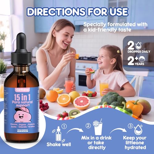 Organic Zeolite Detox Drops for Kids & Adults - 2 Fl Oz