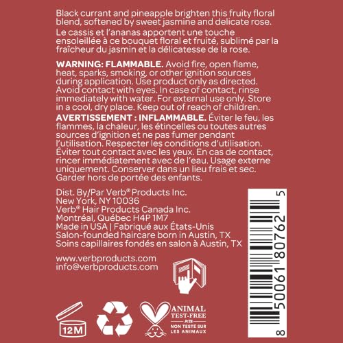 VERB Black Currant & Floral Hair Body Mist - Fruity Fragrance