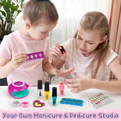 Kids Foot Spa & Nail Art Kit - At-Home Spa Experience for Girls
