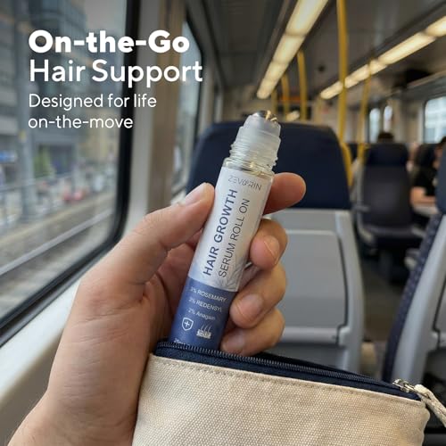 Hair Growth Serum Roll-On with Rosemary & Redensyl - Thicker Fuller Hair Support