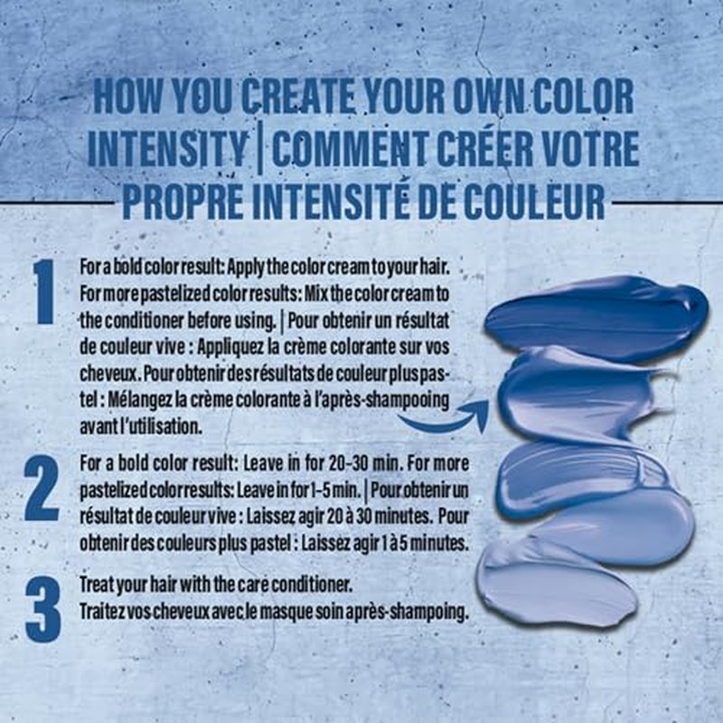 Got2B Color Remix Semi-Permanent Hair Dye, Blue Euphoria