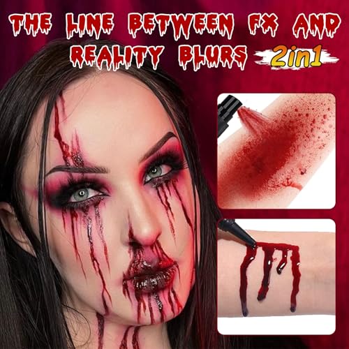 Fake Blood Spray for Halloween – 2fl oz Washable Makeup