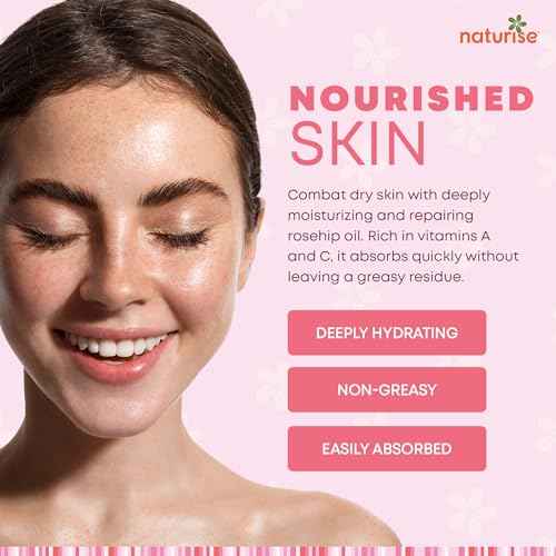 USDA Organic Rosehip Oil ? 100% Pure Rosehip Oil for Face, Skin, Nails &. Hair Care ? Vegan, Non-GMO, Cold Pressed & Unrefined Rose Hip Oils in Glass Bottle (1 fl oz)