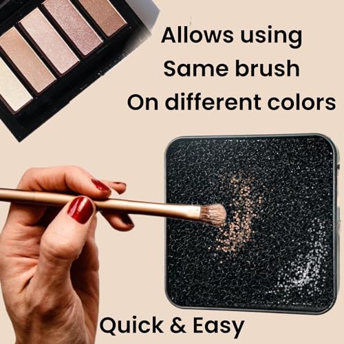 Makeup Brush Cleaner Sponge - Instant Color Switch & Sanitizer, Reusable Travel-Friendly