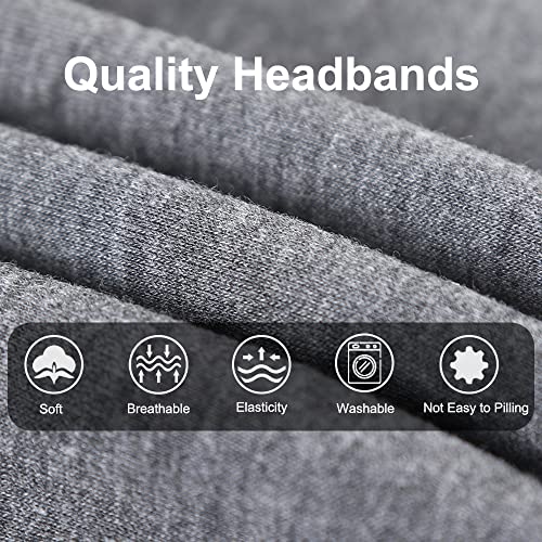 XTREND 4-Pack Bohemian Wide Headbands for Women - Non-Slip & Sweat-Absorbent
