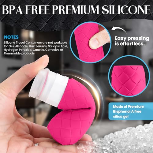 Silevoler TSA Approved Travel Bottles - Silicone Leak-Proof Containers