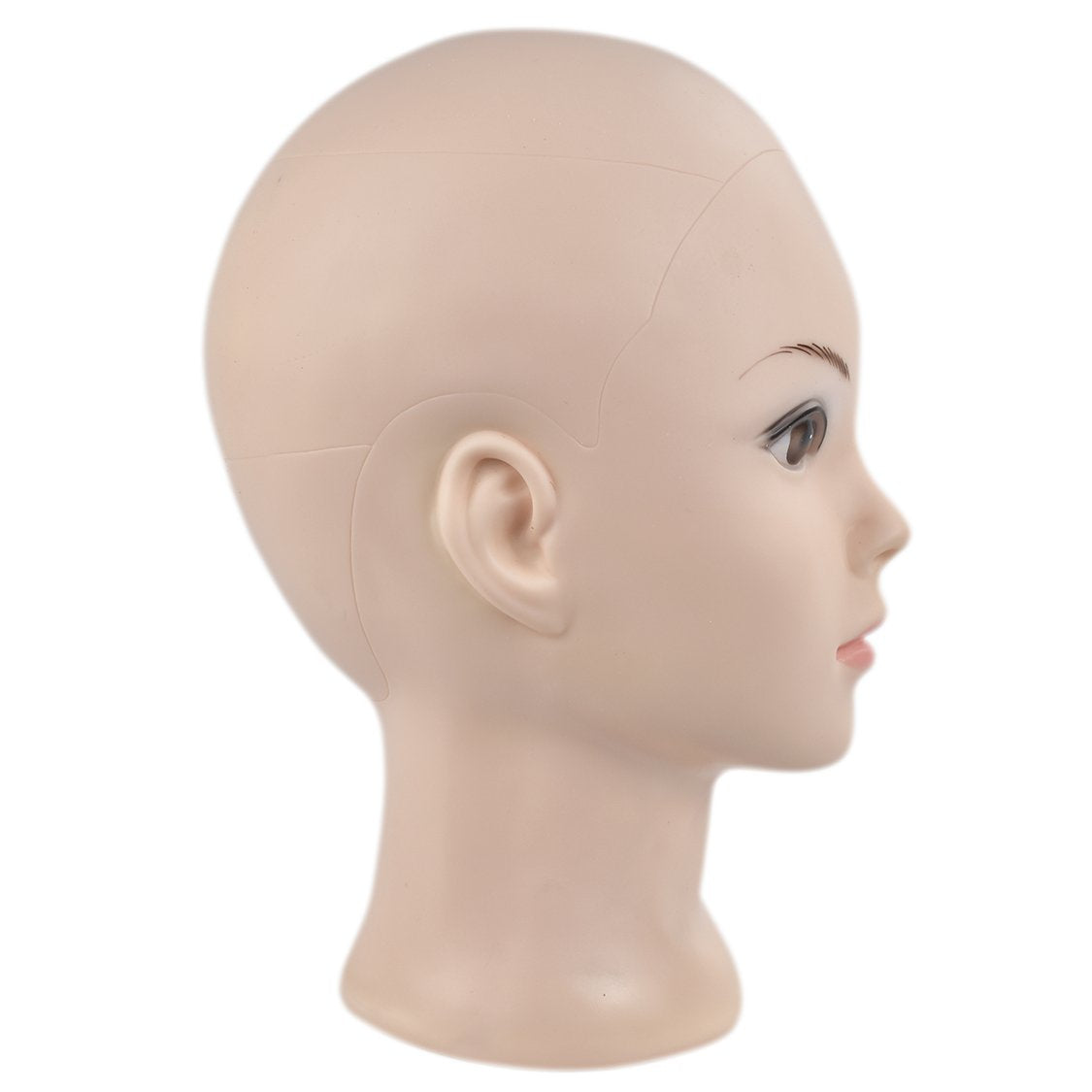 ErSiMan Cosmetology Bald Manikin Mannequin Head for Wigs Making Wig Display Hat Display Glasses Display with Free Clamp …