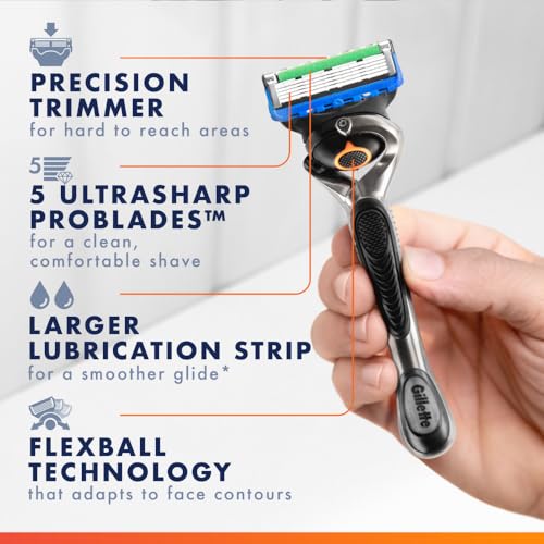 Gillette ProGlide Razor Blade Refills 4 Pack for Men – Up to 80 Shaves