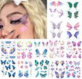 14 Sheet Glitter Butterfly Temporary Tattoos Waterproof