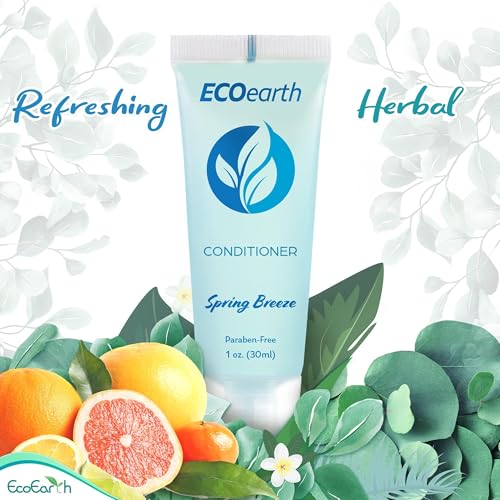 EcoEarth Travel Shampoo and Conditioner Set, 1 fl oz (100 Pieces)