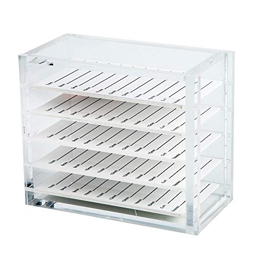Acrylic Eyelash Storage Box, 4-Layer False Lashes Organizer