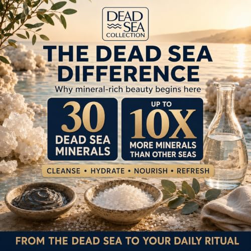 Dead Sea Collection Shampoo & Conditioner Set with Coconut Oil - Hydrating Hair Care for All Hair Types - 2 Bottles (33.8 & 30.6 Fl Oz)