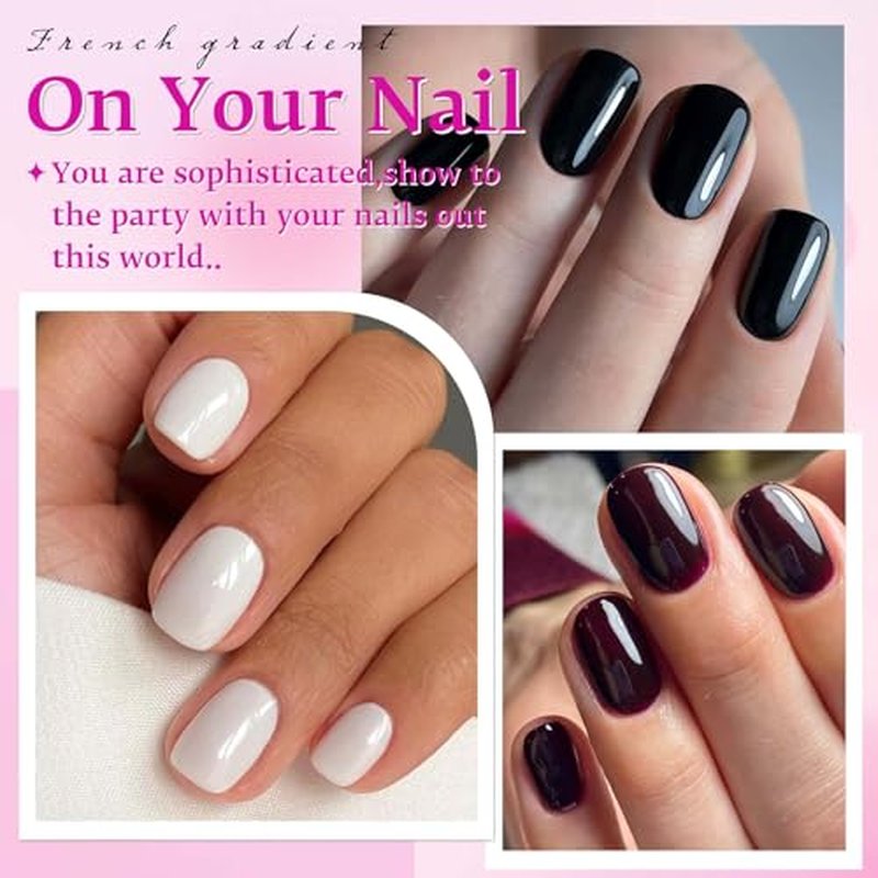 576pc Extra Short Square Press On Nails with Glue Tabs